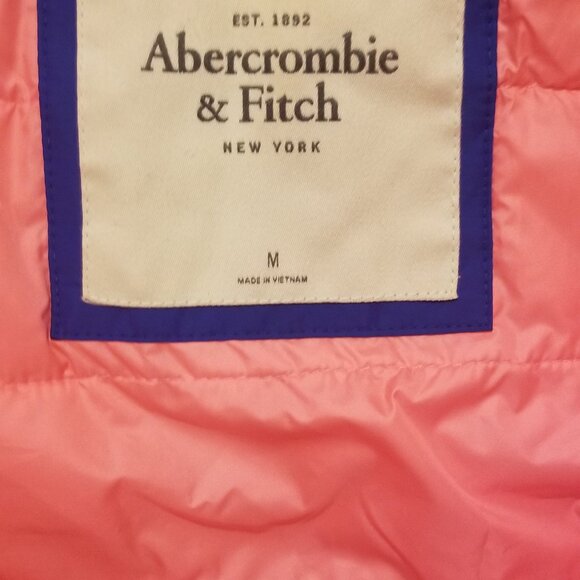 Abercrobie & Fitch bright pink windbreaker with logo size M - Picture 5 of 5